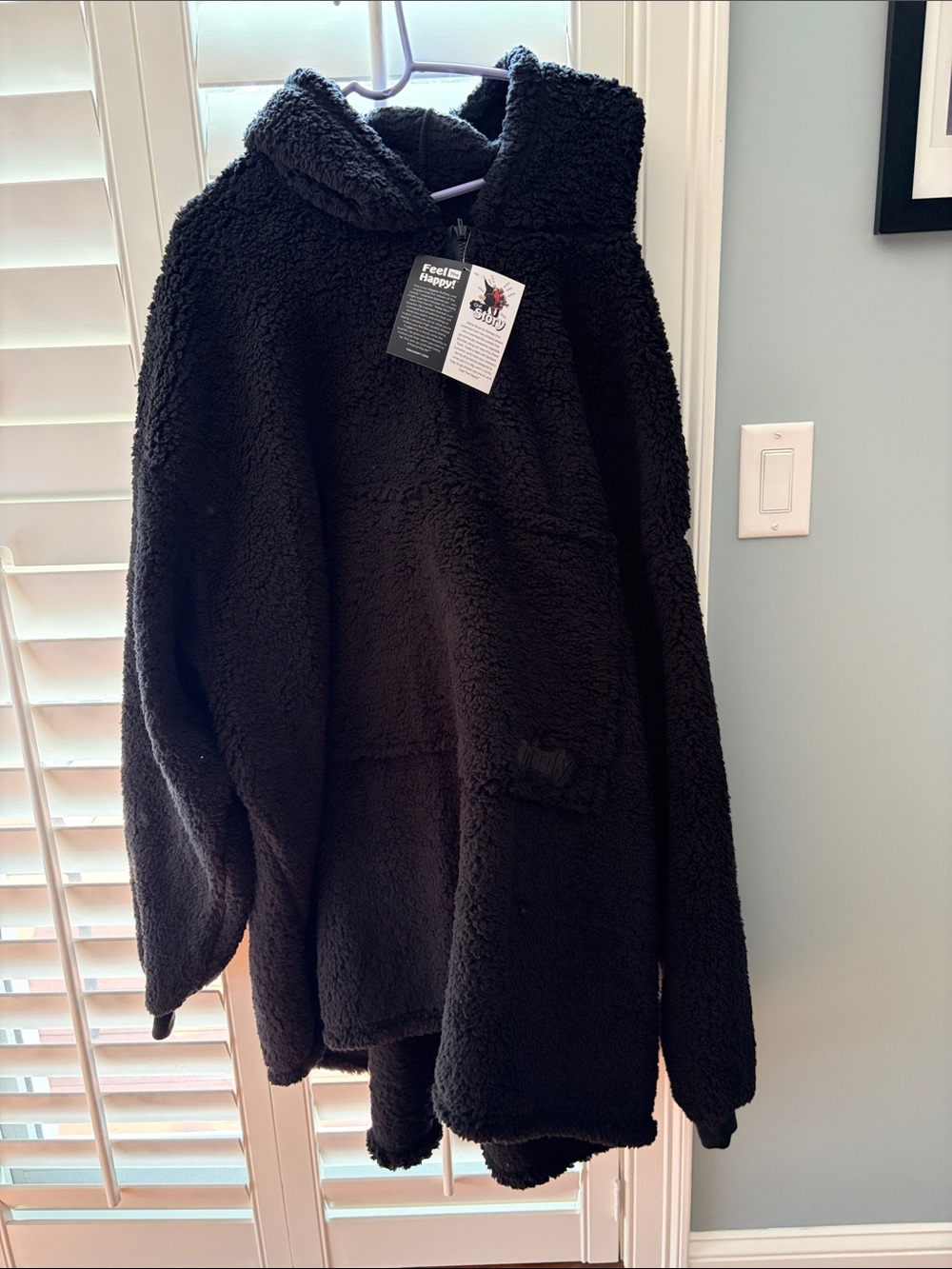 The COMFY Cozy Black Sherpa Hoodie